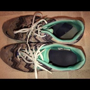 Aztec print tennis shoes